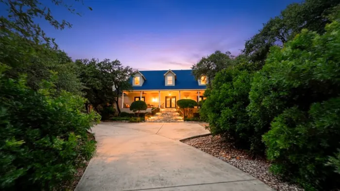 Home at dusk